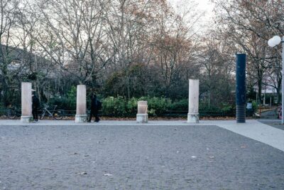 Art installation in the public realm called Ignored in Public by contemporary artist Patricia Sandonis