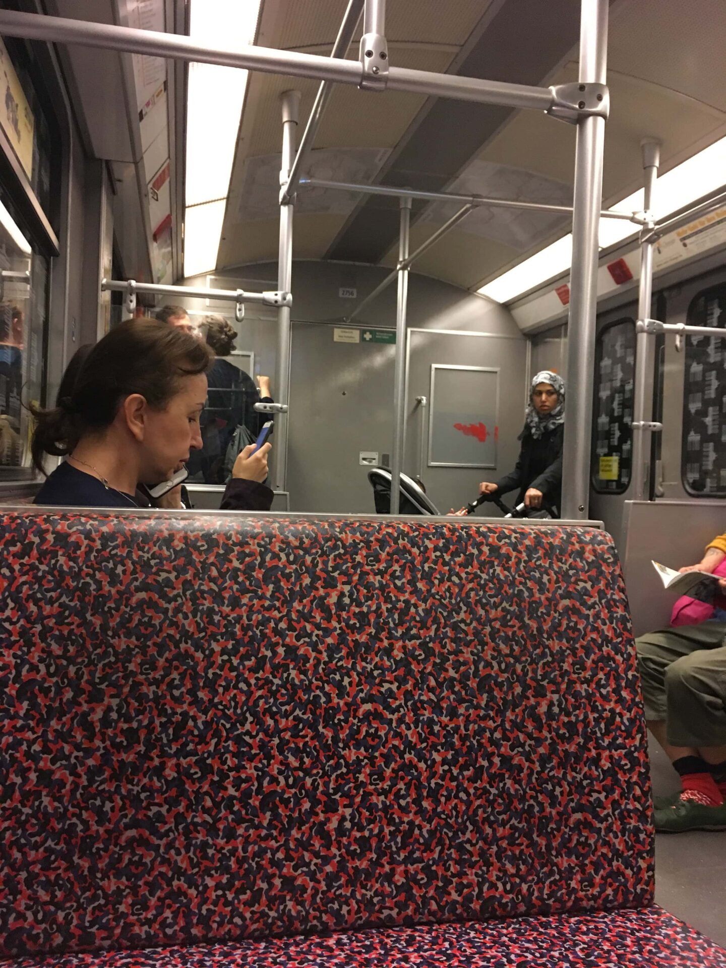 Photography of people inside the U-Bahn in Berlin