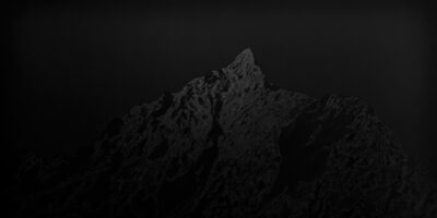 Patricia Sandonis, Monuments of my Personal History a big-format black painting of the mountain Devil's Peak in South Africa