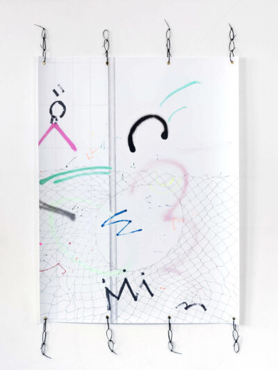 Acrylic and pencil drawing on paper, an artwork by the artist Patricia Sandonis