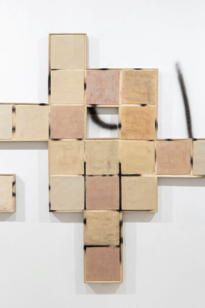 Detail from the site-specific art installation The In Between by artist Patricia Sandonis at Museo Patio Herreriano contemporary art exhibition