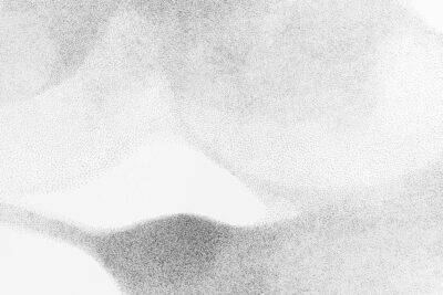 Detail from a drawing, many small dots on white paper by artist Patricia Sandonis